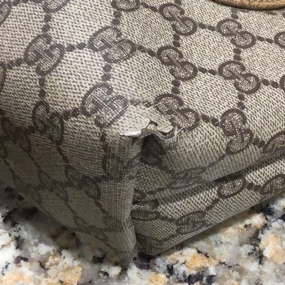 Gucci Ophidia Coated Canvas and Leather Tote Bag Rehab - Picture 11 of 16
